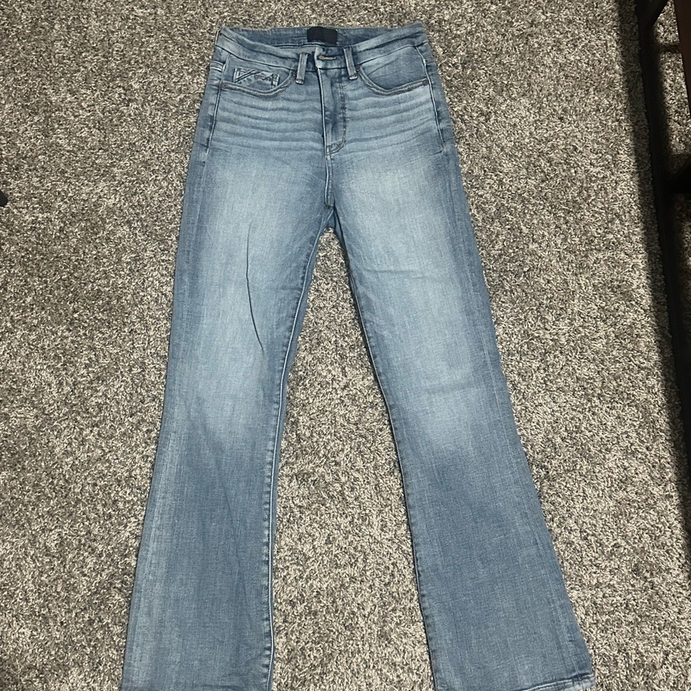 Buckle Black Flare Jeans
